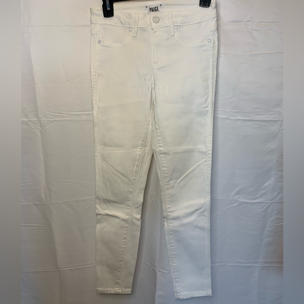 Paige vertigo ultra skinny jeans white size 27